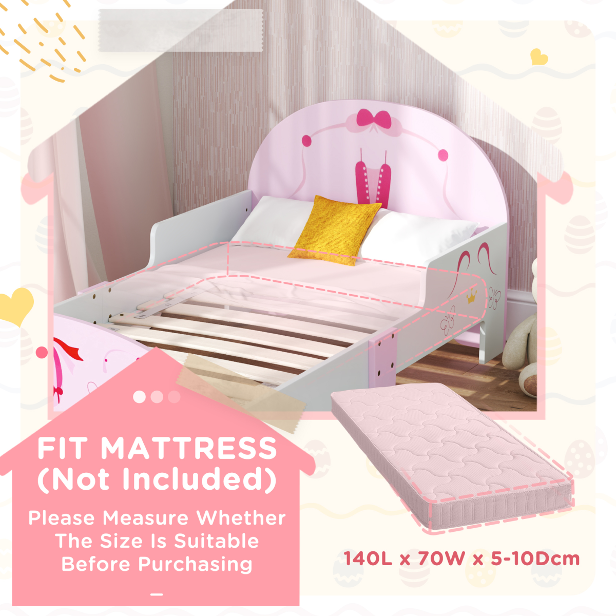 Ballet-Themed Toddler Bed