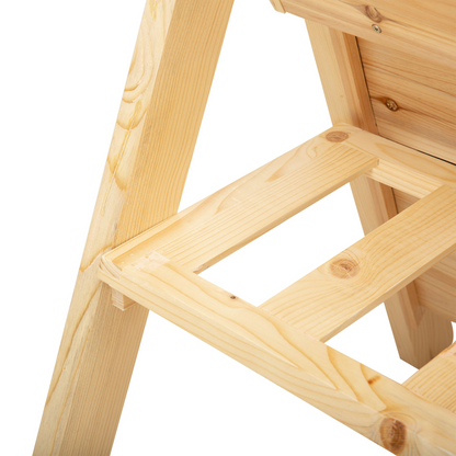 Wooden Plant Stand with Clapboard, Hooks