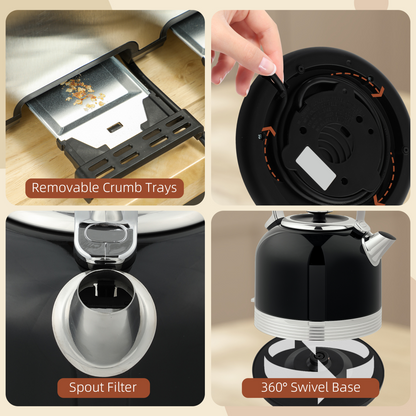 Kettle & 4-Slice Toaster Set