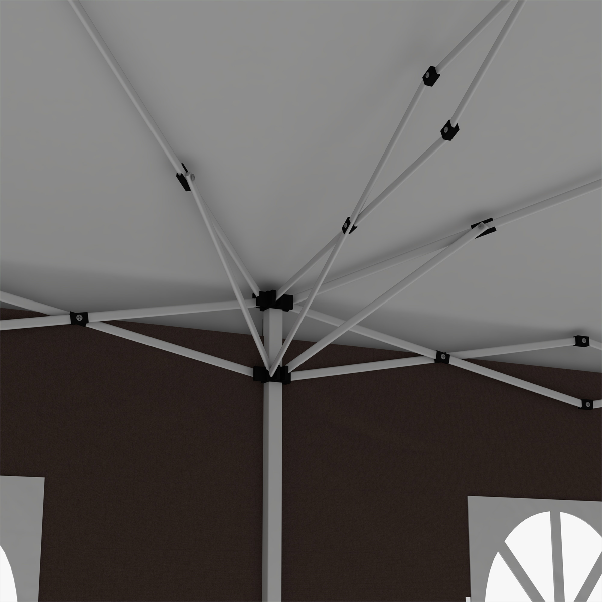 3 x 6m Pop Up Gazebo Height Adjustable Party Tent w/ Storage Bag Black
