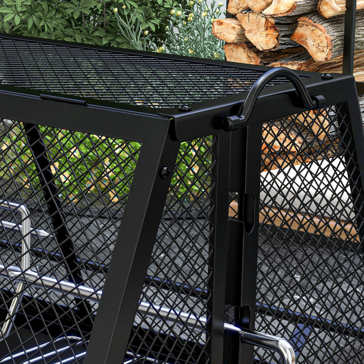 3-in-1 BBQ Grill & Rotisserie: Fire Pit Magic for Perfect Outdoor Feasts