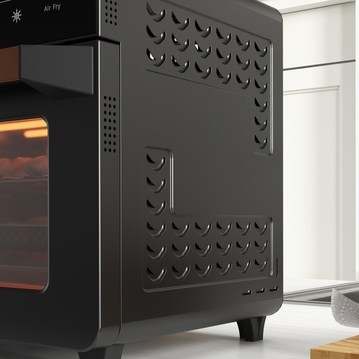 HOMCOM 20L Air Fryer Oven, 17 Presets, 1400W, Countertop Black