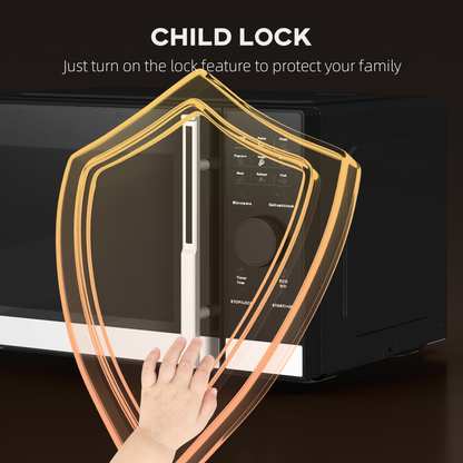 23L Digital Microwave Oven - Auto Cook, 10 Power Levels, Eco-Friendly!