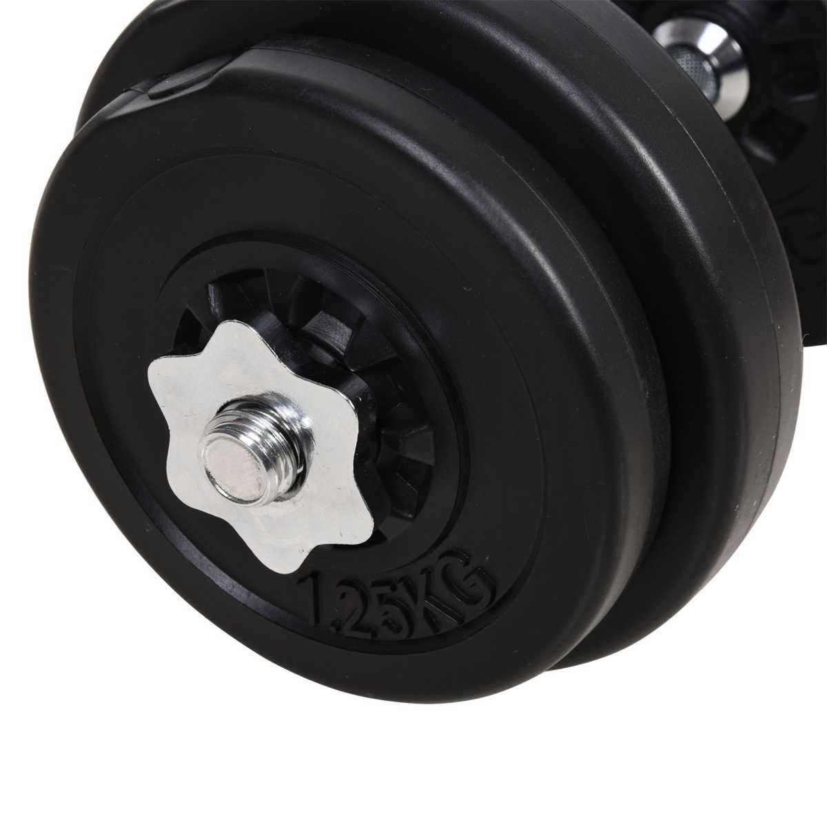 Dumbbells and Barbell Set with 65kg Adjustable Weights for Home Gym