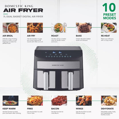 Digital Dual-Basket Air Fryer