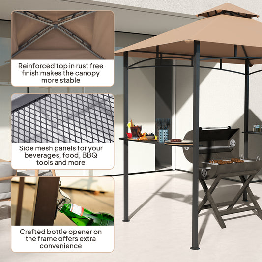 Double-Tier BBQ Gazebo
