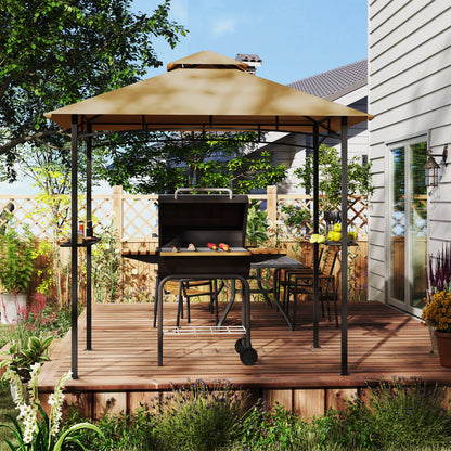 Double-Tier BBQ Gazebo: Stylish Grill Canopy & Ultimate Outdoor Shelter