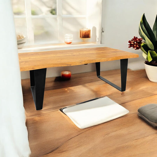 WOODEN COFFEE TABLE 115CM