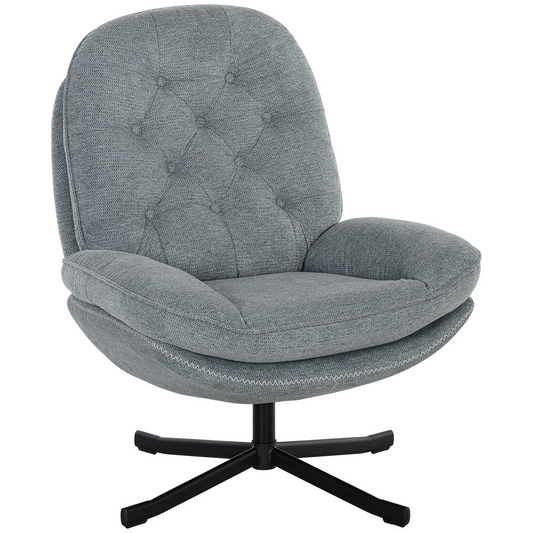 Accent Chair with Water-Repellent Chenille Fabric