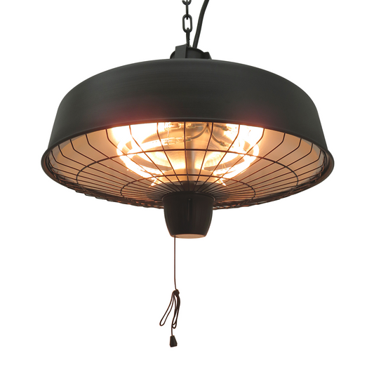 Versatile Halogen Infrared Heater - 1000/2500W Ceiling Hanging Warmth