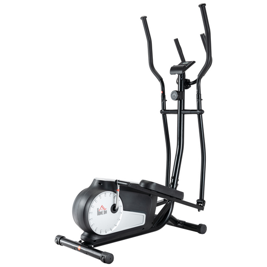 Elliptical Cross Trainer w/ Adjustable Resistance, LCD Monitor, Wheels