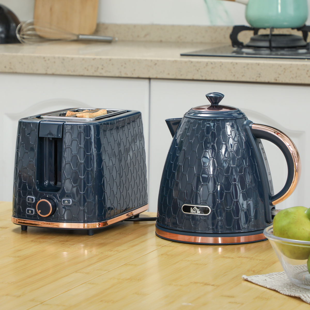 Sleek Kettle & Toaster Set