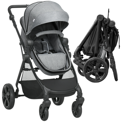 Ultimate Foldable Baby Pushchair - Reclines, Compact & Lightweight Travel Stroller