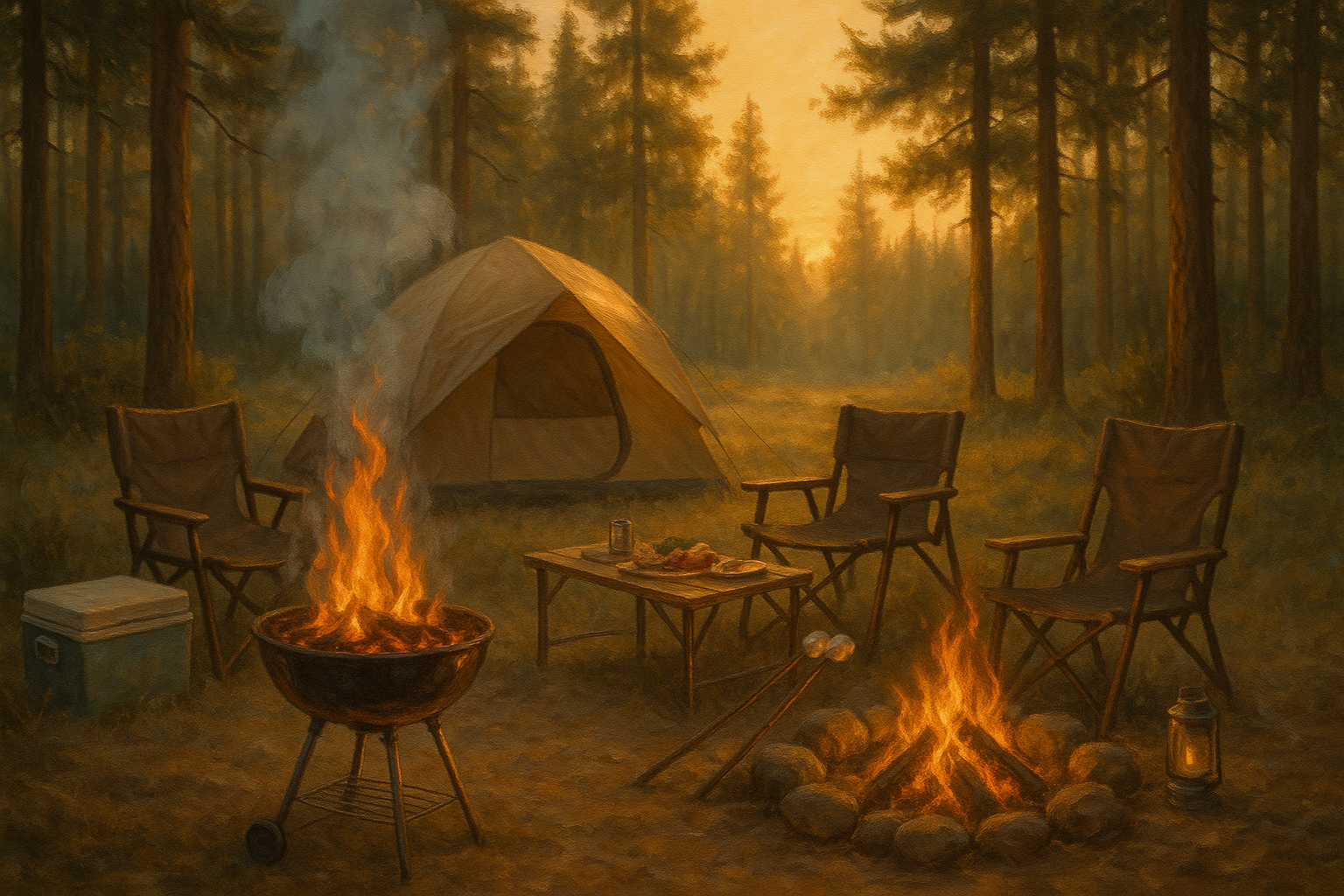 outdoor bbq camping