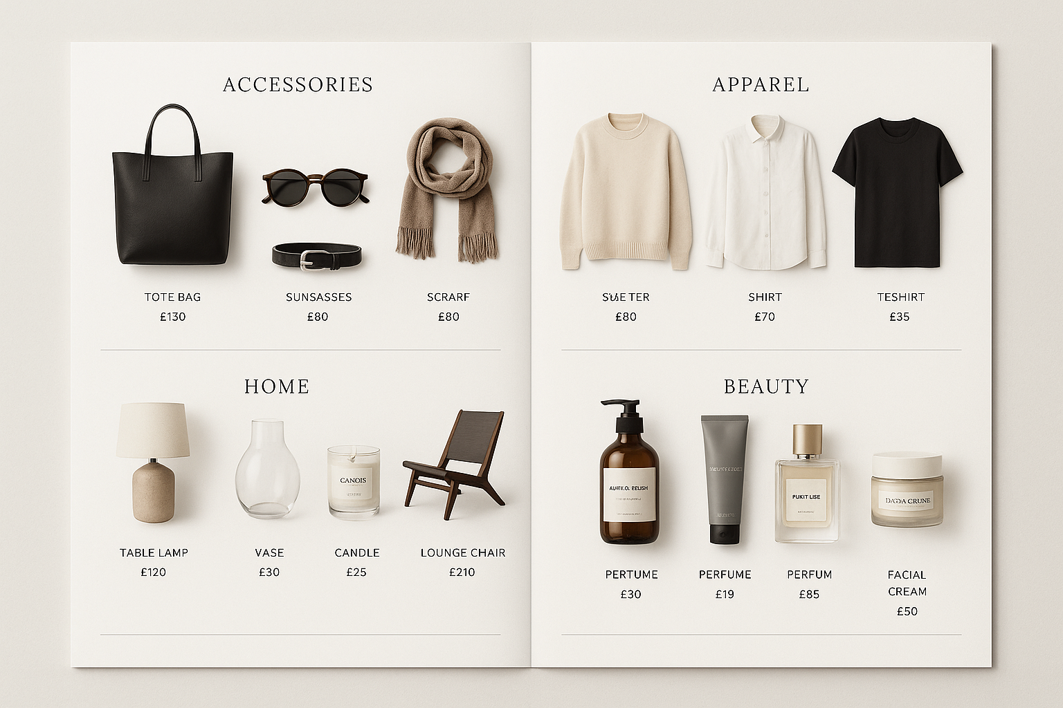 product catalog