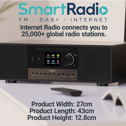Majesty Sound: Majority Quadriga All-in-One Music System - Black Edition