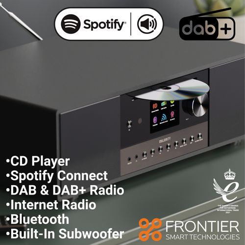 Majesty Sound: Majority Quadriga All-in-One Music System - Black Edition